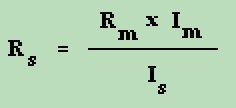 Ammeter Formula