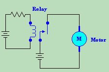 Relay and Motor Schematic
